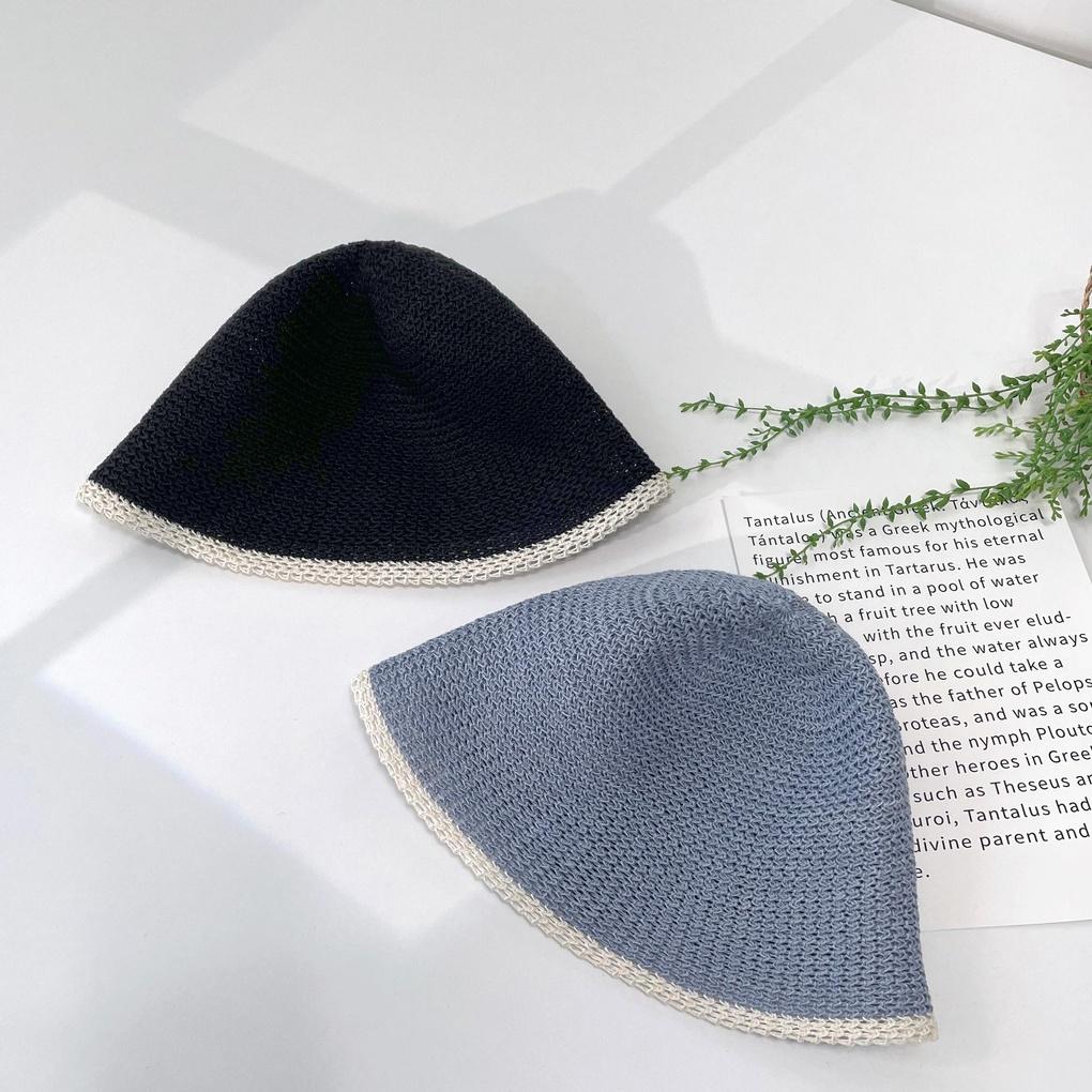 Women's and Men's Daily Linen Knitted Bucket Hat