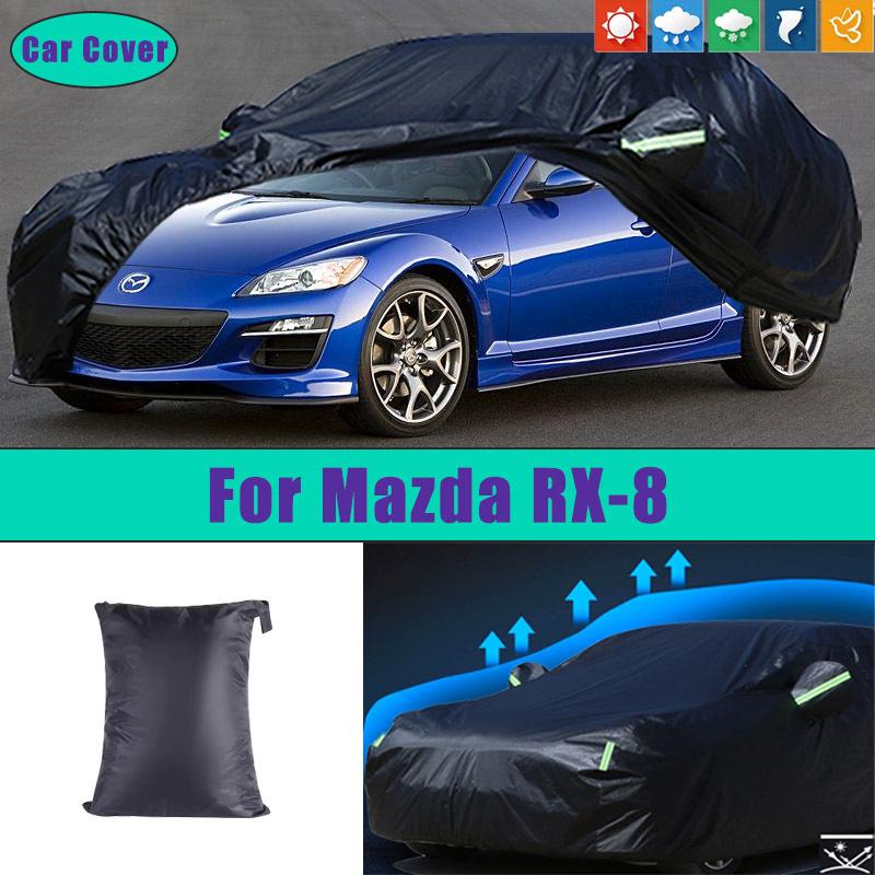 For Mazda RX-8 Car Full Outer Covers Outdoor Waterproof Dustproof Sun Rain Snow Protection Exterior Car Accessories