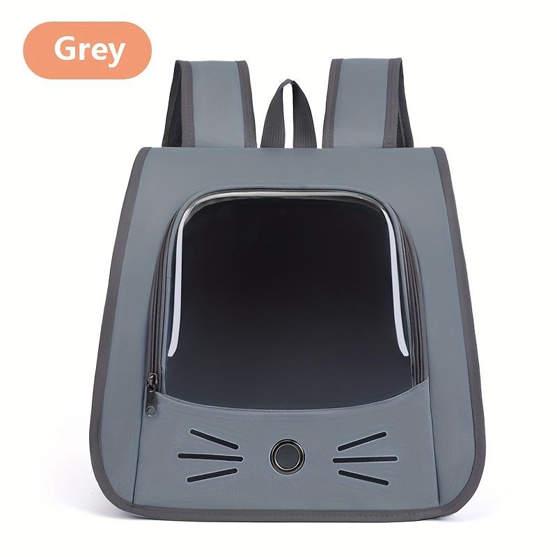 

KEMORELA Рюкзак-переноска для домашних животных Прозрачный Дышащий для Кошек и Маленьких Собак Дорожная Сумка, одобренная авиакомпаниями серый