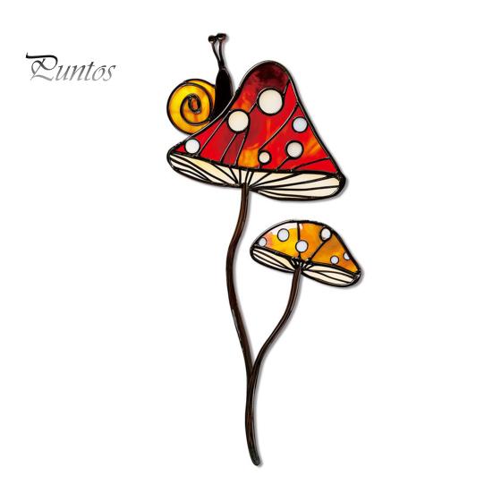Colorful Yard Stakes Planter Insert Stake, Double-Sided, Flower Pot Decor Metal Art Ornaments Insect Animal Stake for Plant Pots Bed Decoration