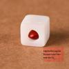 Exquisite Red Bean & White Jade Bodhi Root Keychain Set - Creative Gift for Couples