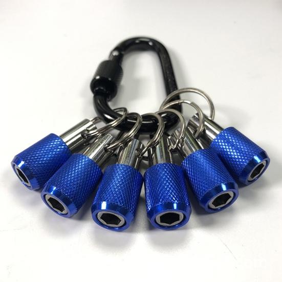 6 Buc/Set Suport Bit 1/4 Inch Breloc Tije Extensie Suport Biți Șurubelniță Hexagonală cu Carabină Schimbare Rapidă Adaptor Soclu Bit Șurub