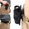 Taktische Taschenlampentasche Gürteltaschenlampe Tasche Langlebiges Jagd-Beleuchtungszubehör Überlebensausrüstung 360-Grad-Holster Drehbarer Taschenlampenkoffer