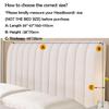 Simple Style Solid Color Headboard Velvet Texture Washable Headboard Cover Headboard Cover  Home