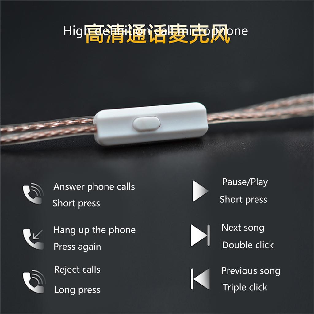 Upgraded 0.75mm Earphone Cord Wires for ZST/ZSR/ED12/ES3/ZS10/ZSN/ZSNPRO Earphone Accessory Clear Sound Transmission