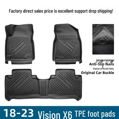 Vision X6 3D High Edge TPE Floor Mats (2018-2023) - Eco-friendly Interior Protection