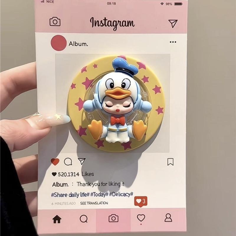 Three-dimensional Cute Plaid Crying Baby Is Suitable for Magsafe Magnetic Suction Bracket, Mobile Phone Airbag Desktop Strong Adsorption