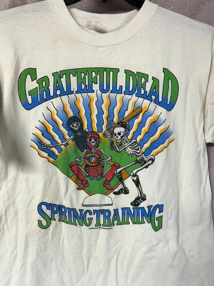 

Vintage Grateful Dead 1988 Spring Training short sleeve white shirt Reprint Unisex T-Shirt XL