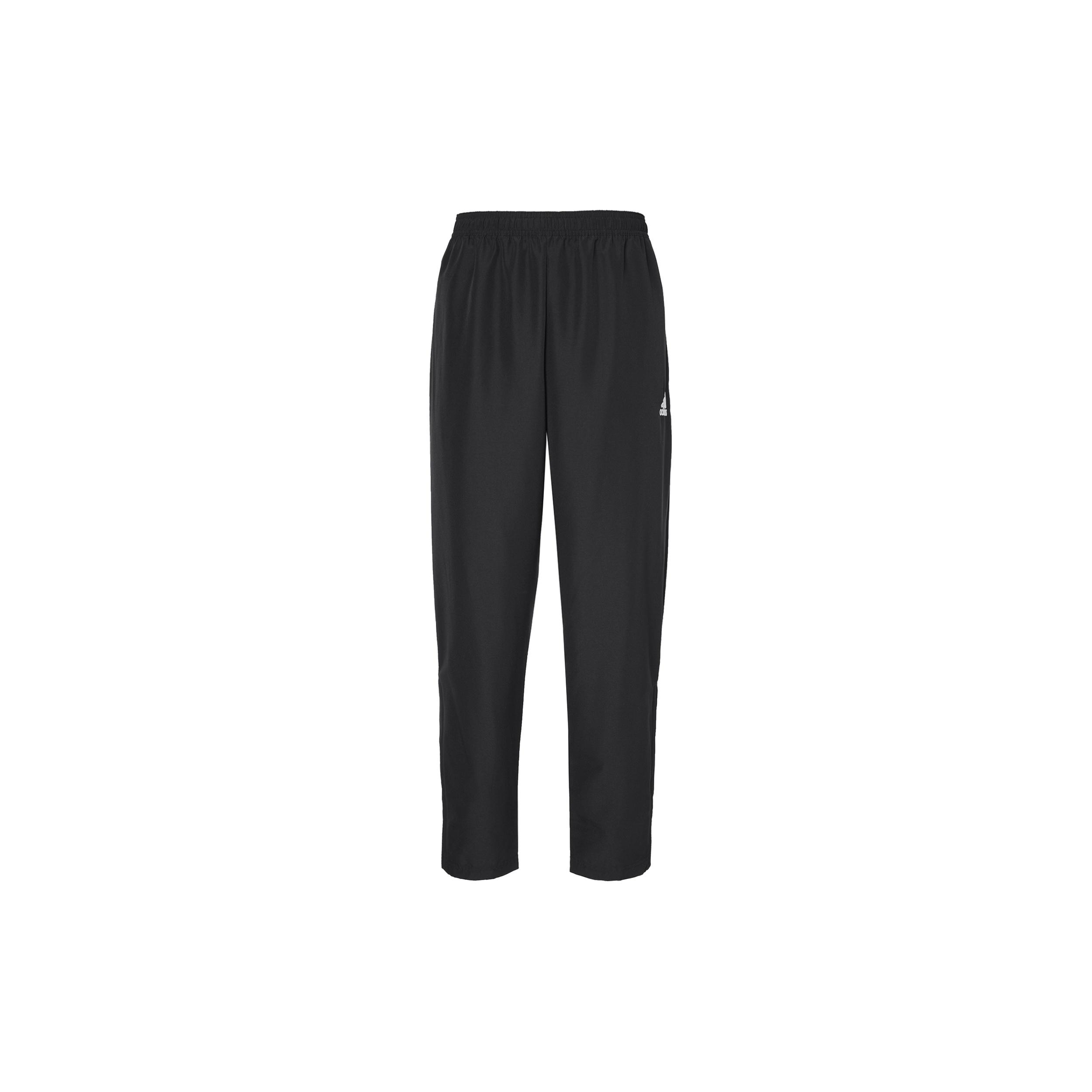 Men s adidas SS22 Solid Color Zipper Pants Elastic Waistband Sports Pants/Trousers/Joggers Black H57533 L