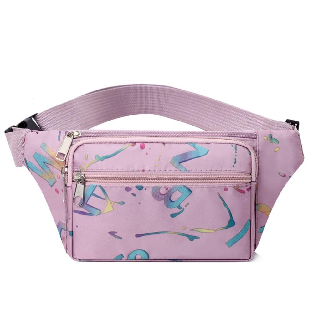 Casual Oxford Women Fanny Packs Anti-theft Large Capacity Running Waist Bag Lightweight Multi-pocket Sports Belt Pouch