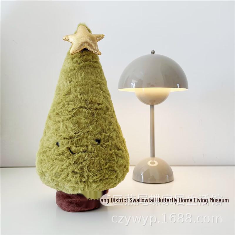 Christmas Tree Doll Pillow Cover - Red Holiday Decor for Sofa, Bed, or Living Room