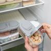 Clear Lid Double Compartment Food Storage Container Plastic Snacks Keepers For Kids Travel And Daily Use