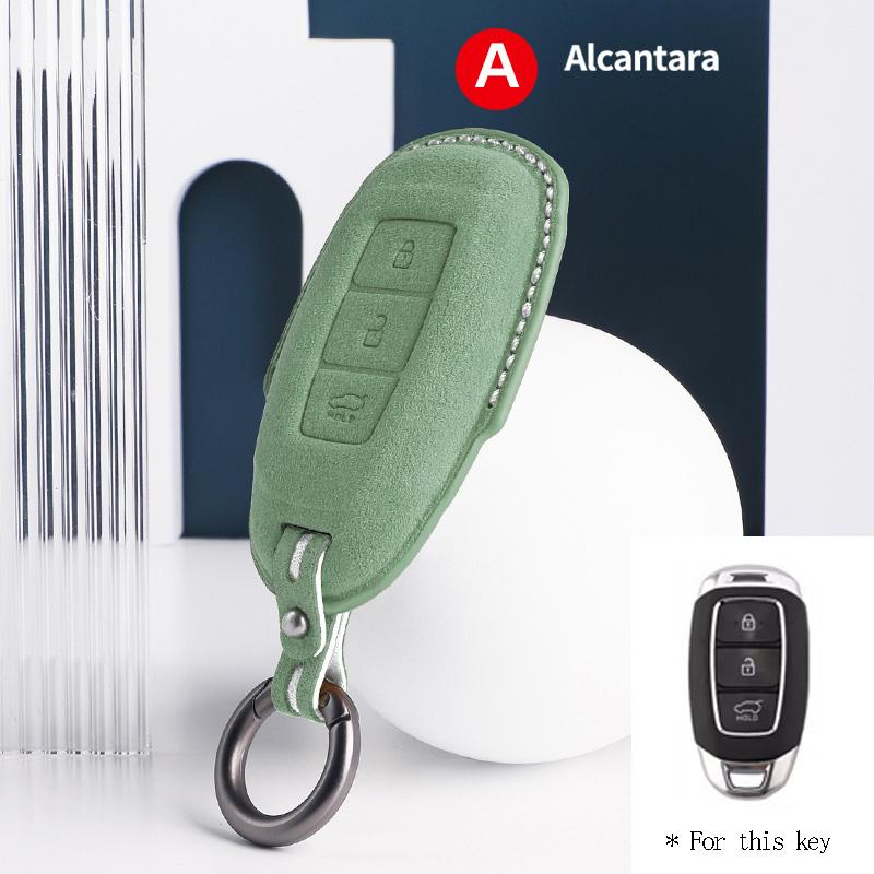Interior Mouldings 3 Buttons Car Key Case For Hyundai Tucson Santa Fe Rena Sonata Elantra Creta I10 I30 I40 Solaris Accent Cover