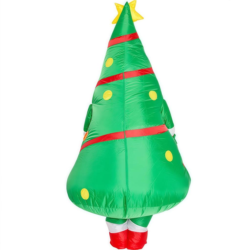 Lalapala Christmas Christmas Tree Cosplay Funny Inflatable Adult Cute Santa Costume with Inflatable Christmas Perfect for Cultural School Christmas
