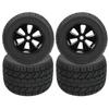 4Pcs 18 RC Car Rubber Tire Rims Truck Wheels for ZD Racing Accessaries Parts 165x104mm