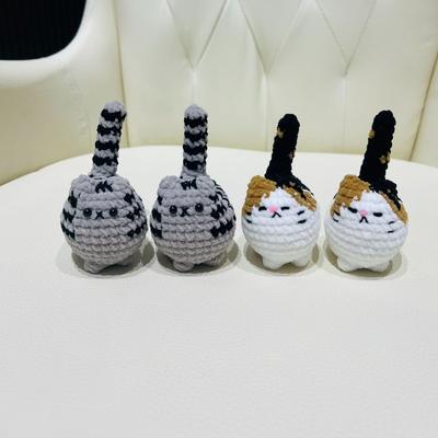 A Set Easy Cat Crochet Animals DIY Handmade Crafts Crochet Kit Crochet Animal Kit Gift