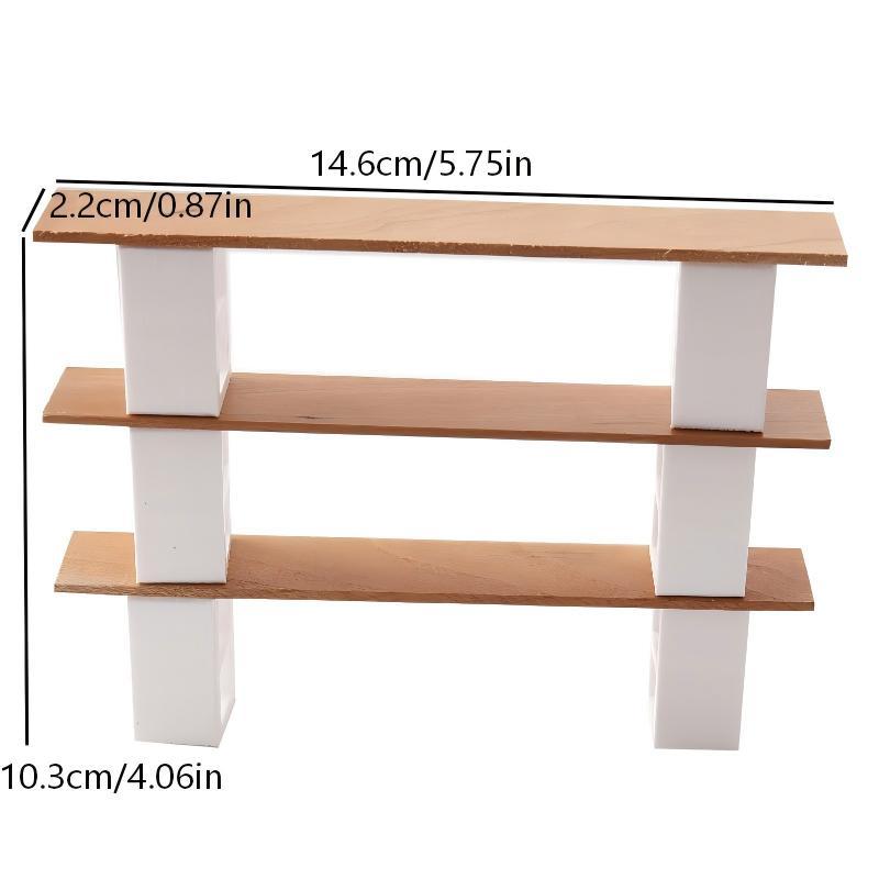 

1/12 Dollhouse Miniature Display Shelf Storage Rack Dollhouse Furniture Miniature Figures House Decor Accessories Pretend Play Plaything