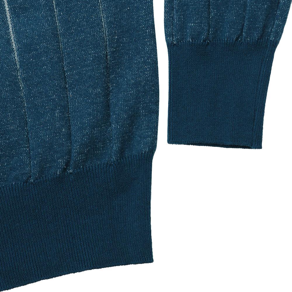 Solti Reverse Combination Polo Knit (Blue)