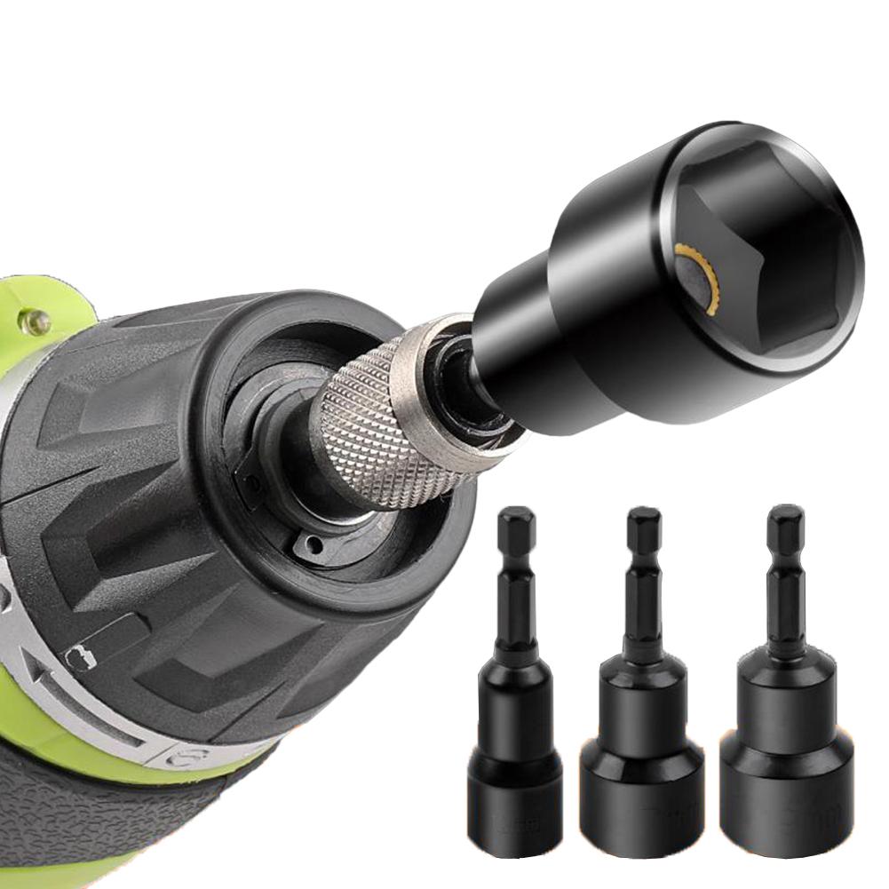 6-19mm Șurubelniță Magnetică pentru Piulițe Adaptor Soclu Adânc Capete Cheie Hexagonală 1/4 inch Oțel Crom-vanadiu Soclu Adânc Soclu Hexagonal 1/4