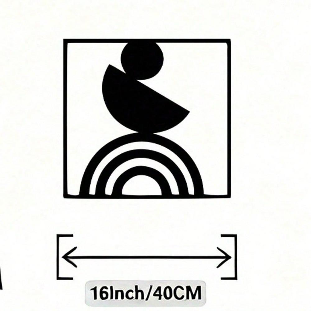 Modern Abstract Iron Wall Art Sculpture Industrial Minimalist Decor Indoor Outdoor Metal Geometric Wall Decor