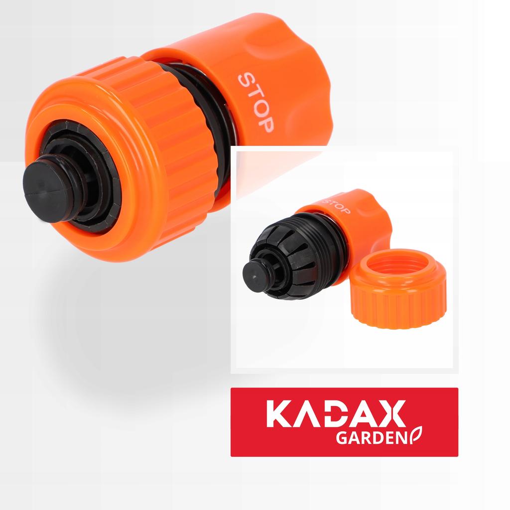 KADAX Schnellkupplung Verbinder für Schlauch 3/4 Zoll Stoppfunktion