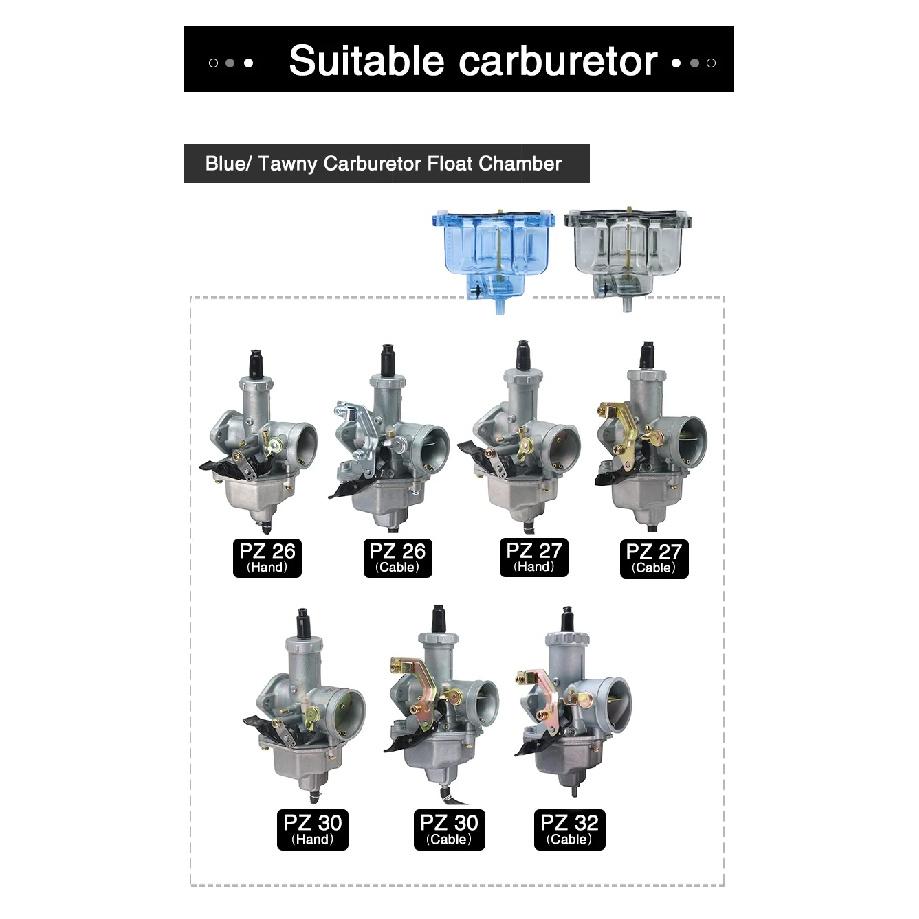 Sclmotos-For Kehin PZ26 PZ27 PZ30 PZ32 Motorcycle Carburetor Carb Float Bowl Comp Chamber Transparent Oil Cup Bottom Lower Cover