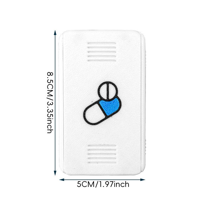 

Сдвижная крышка для легкого доступа для организации лекарствКомпактная и практичная портативная коробка для хранения таблеток 1PC