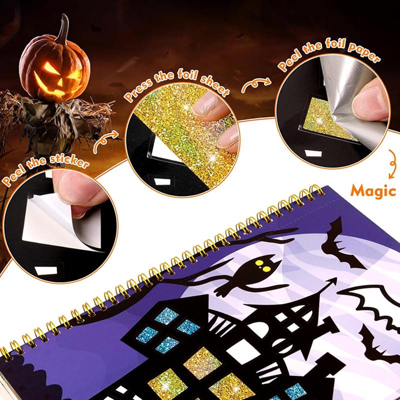 Foil Craft Activity No Mess Art Kit Fun Foil Art for Kids Adults Magnet Foam Paint by Sticker Peel and Press Foul Fun Craft Gifts for Girls  Boys