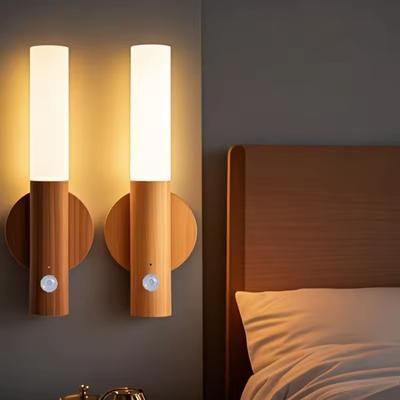 LED Éjszakai Fény USB Töltés Intelligens Emberi Indukció Éjjeli Szekrényhez Otthoni Ruhásszekrény Világítás Mozgásérzékelő Fény Led Lámpa