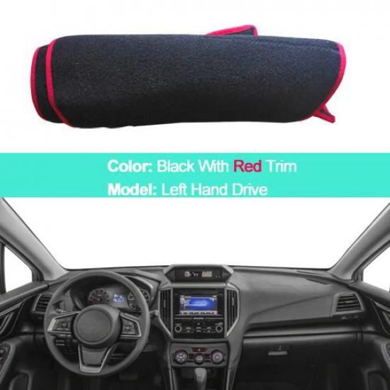 2 Layers Car Inner Dashboard Cover Dash Mat Carpet Cushion Cape For Subaru Impreza 2017 2018 Subaru XV Crosstrek 2018