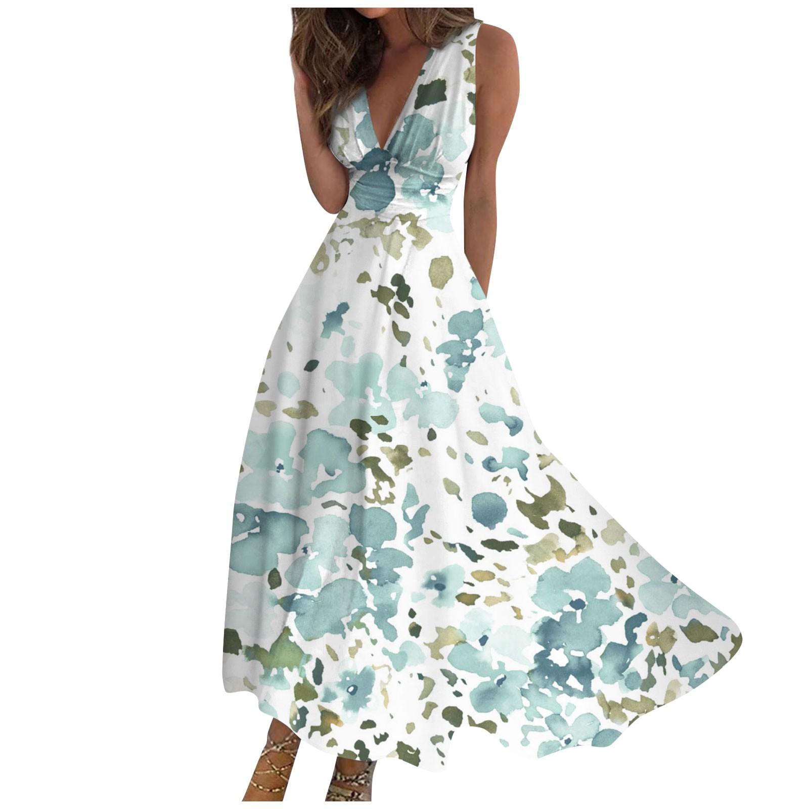 Женское длинное платье Платье макси Повседневное платье Летнее повседневное платье — фото 3