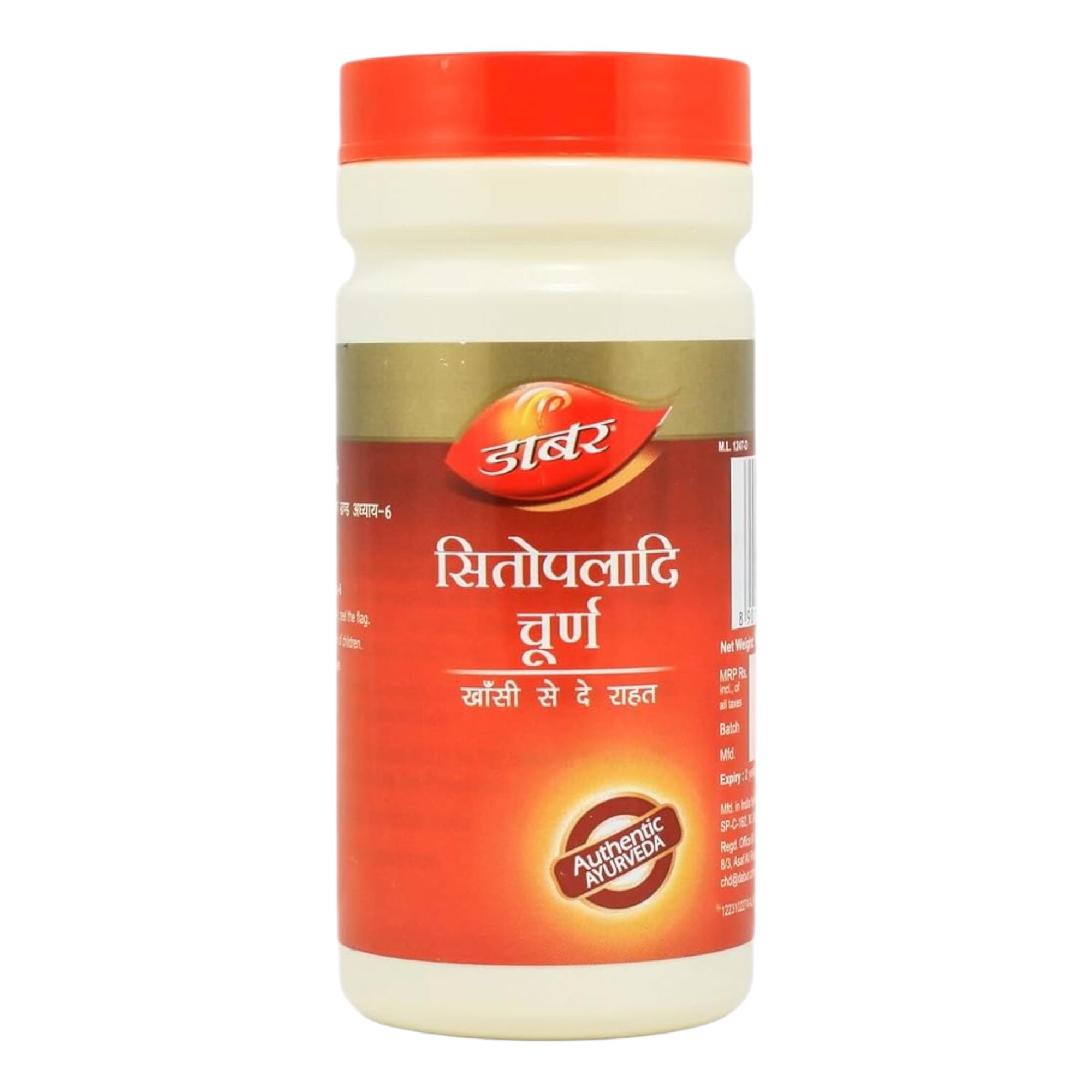 

Dabur Sitopaladi Churna 30gm Pack 1 | Natural Relief for Cold, Cough & Respiratory Comfort