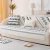Flannel Printing Ethnic Style Sofa Cushion Autumn and Winter Thickened Non-Slip Plush Cushion Cover New Plush Sofa Cushion
