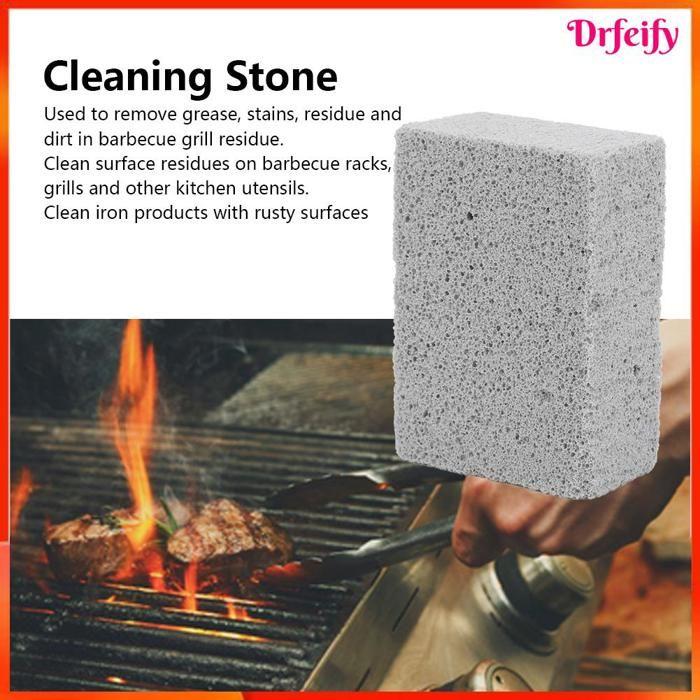 Bloc de taches de Barbecue en pierre ponce, accessoire de cuisine pour Barbecue