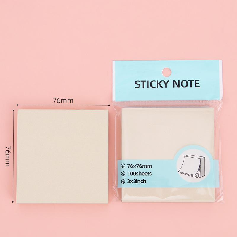 100Sheets Sticky Notes Pads Posits Stationery Paper Stickers Posted It Memo Notepad Notebook School Office Message Color Sticker