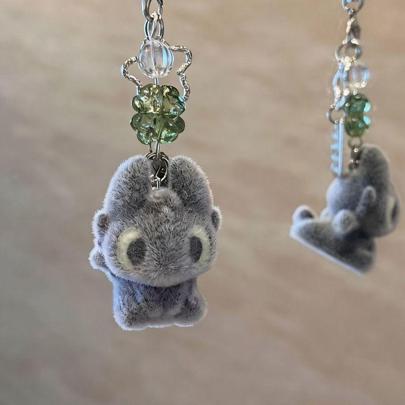Cute Potdemiel Toothless And Light Fury Flocked Plush Animation Bag Pendant Keychain Decoration Doll Trendy Toys Surprise Gifts