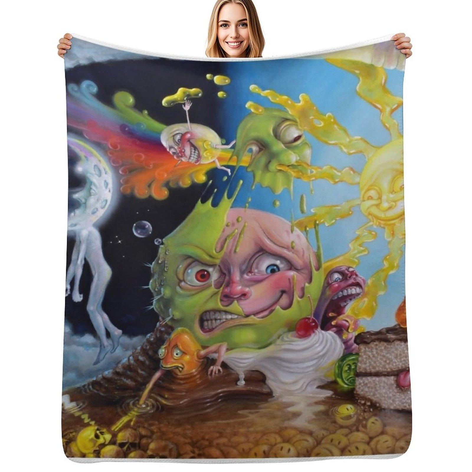 Nighttime Quells the Frisson of Breathing Sunlight Throw Blanket Breathable Lightweight Blanket for Adults Kids 102x76cm(40x30in)