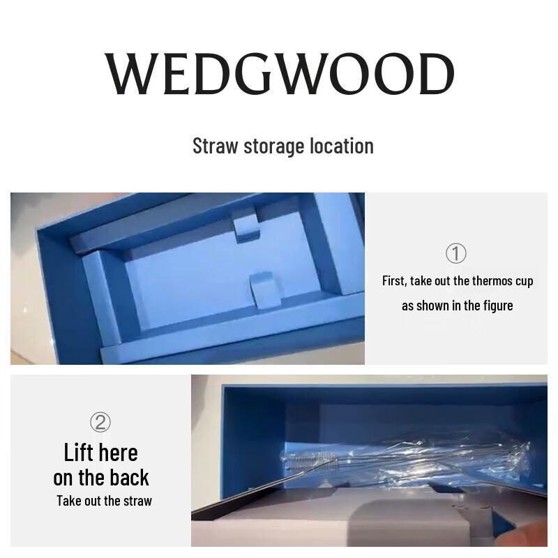 Wedgwood Ceramic Insulated Straw Cup