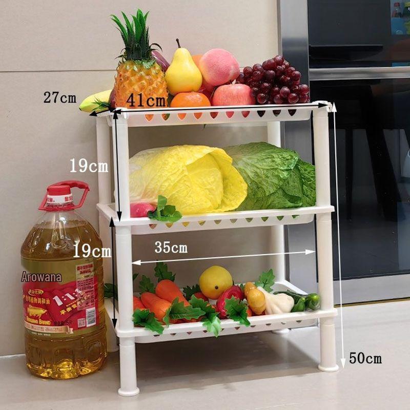 Multi-Layer Floor-Standing Kitchen Storage Rack for Fruits and Vegetables
