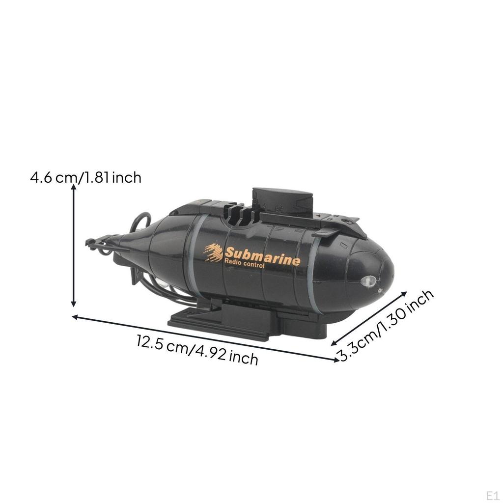 Submarine Toy Rechargeable Underwater Model Wireless Control LED Light Plastic Remote Controller