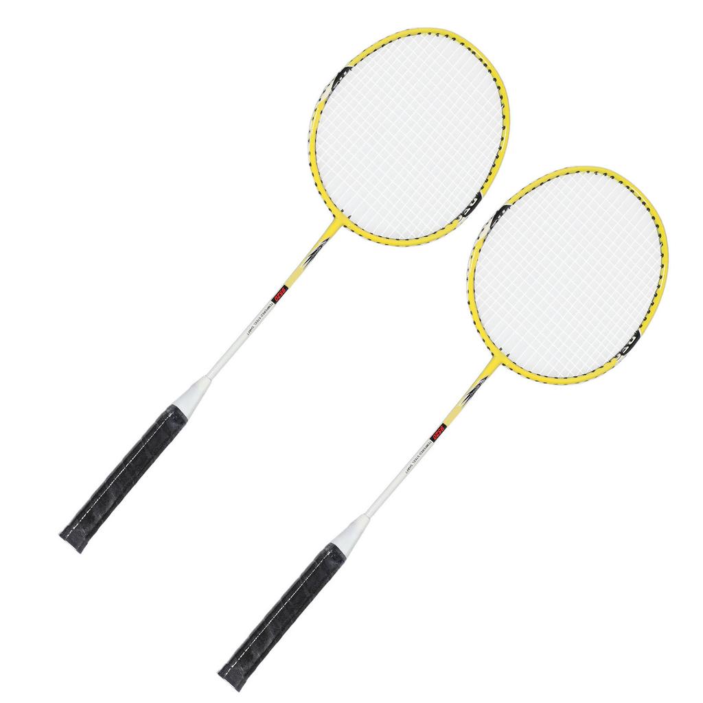 Badmintonschläger Eisenelegierung Nylon Anti-Rutsch-Griff Tragbarer Badmintonschläger mit Tragetasche für