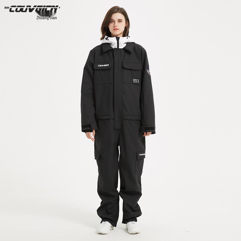 Unisex Adult Ski Suit: Windproof, Waterproof, Warm Snowboard Set for Couples