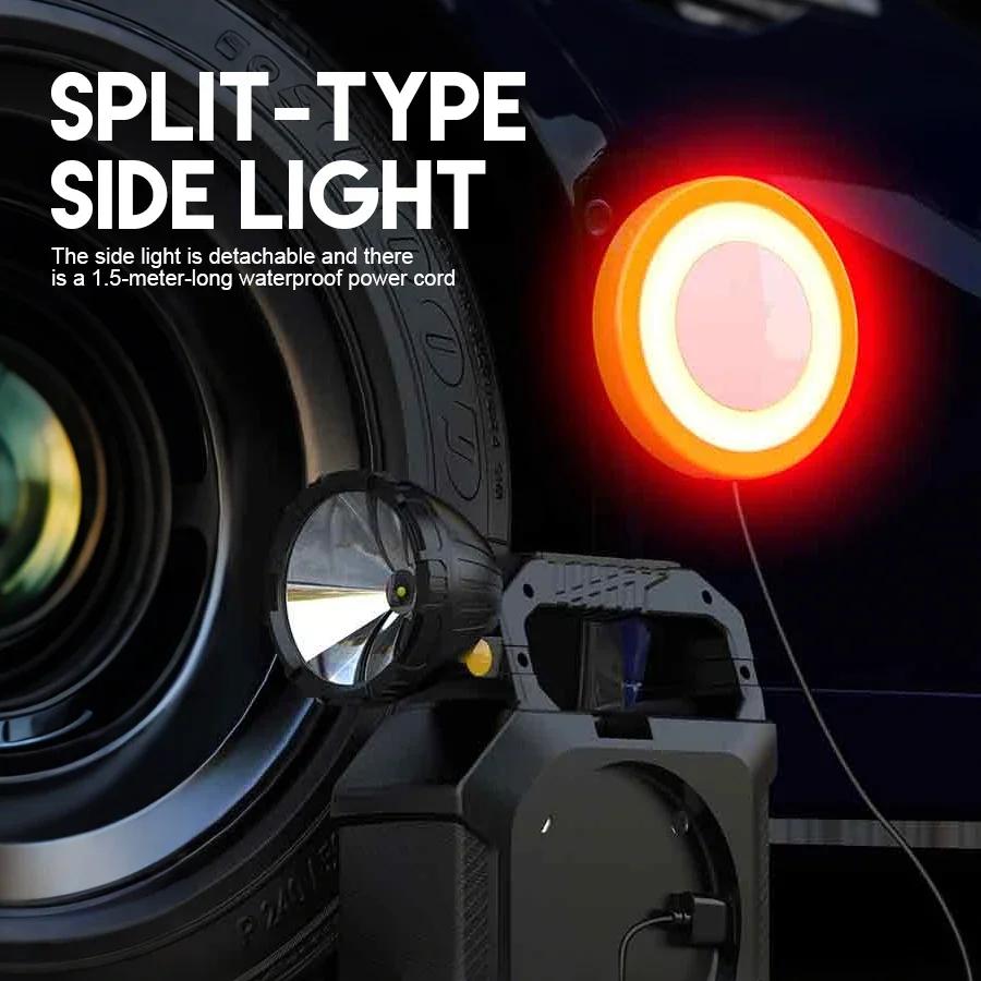 Portable Bright Portable Flashlight -Rechargeable Lantern,With Screwdriver,Tape Emergency Repair Tool Set For Car&Home Repair