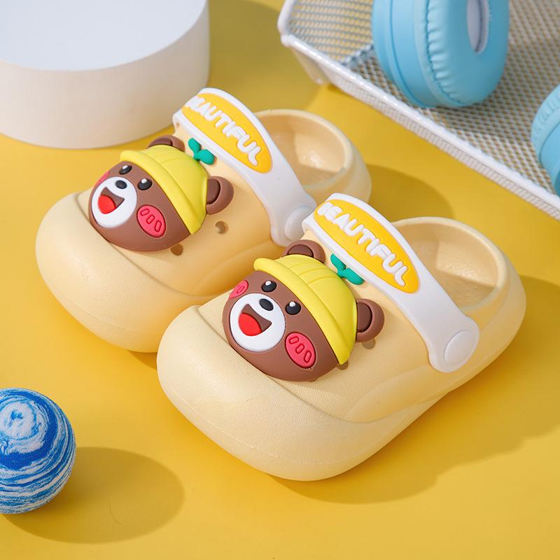 Non-slip Cartoon Duck Children's Slippers for Boys and Girls, Cute Baby Sandals, Summer Slippers for Toddlers and Young Children