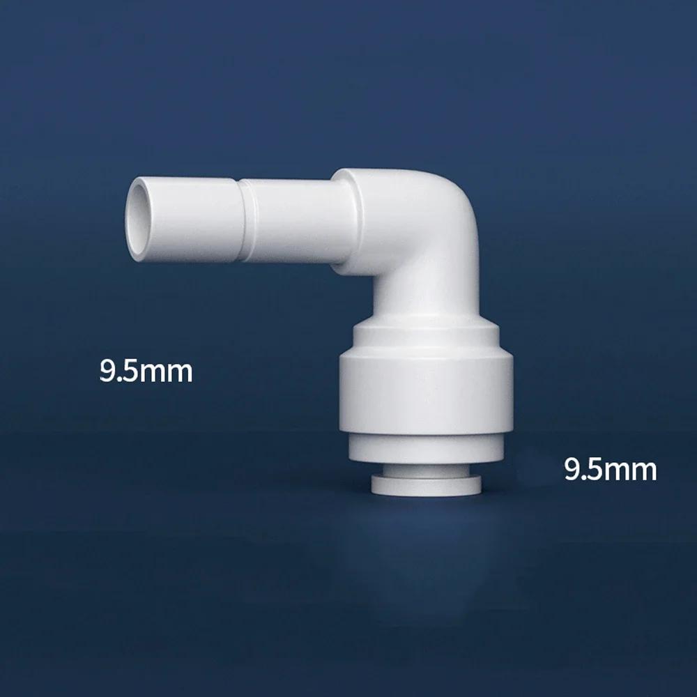 Fit 1/4" 3/8" OD Tube 90 Degree Elbow POM Quick Fitting Connector For Aquarium RO Water Filter Reverse Osmosis System