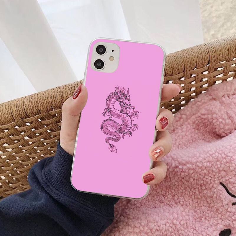 Fashion Dragon Animal Pattern Phone Case for iphone 13 8 7 6S Plus X 5S SE 2020 XR 11 12 mini pro XS MAX