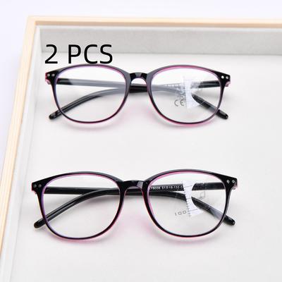 2PCS Suit Multifocal Reading Glasses Readers Computer Glasses Progressive Multifocus Glasses for Women & Men Blue Light Blocking