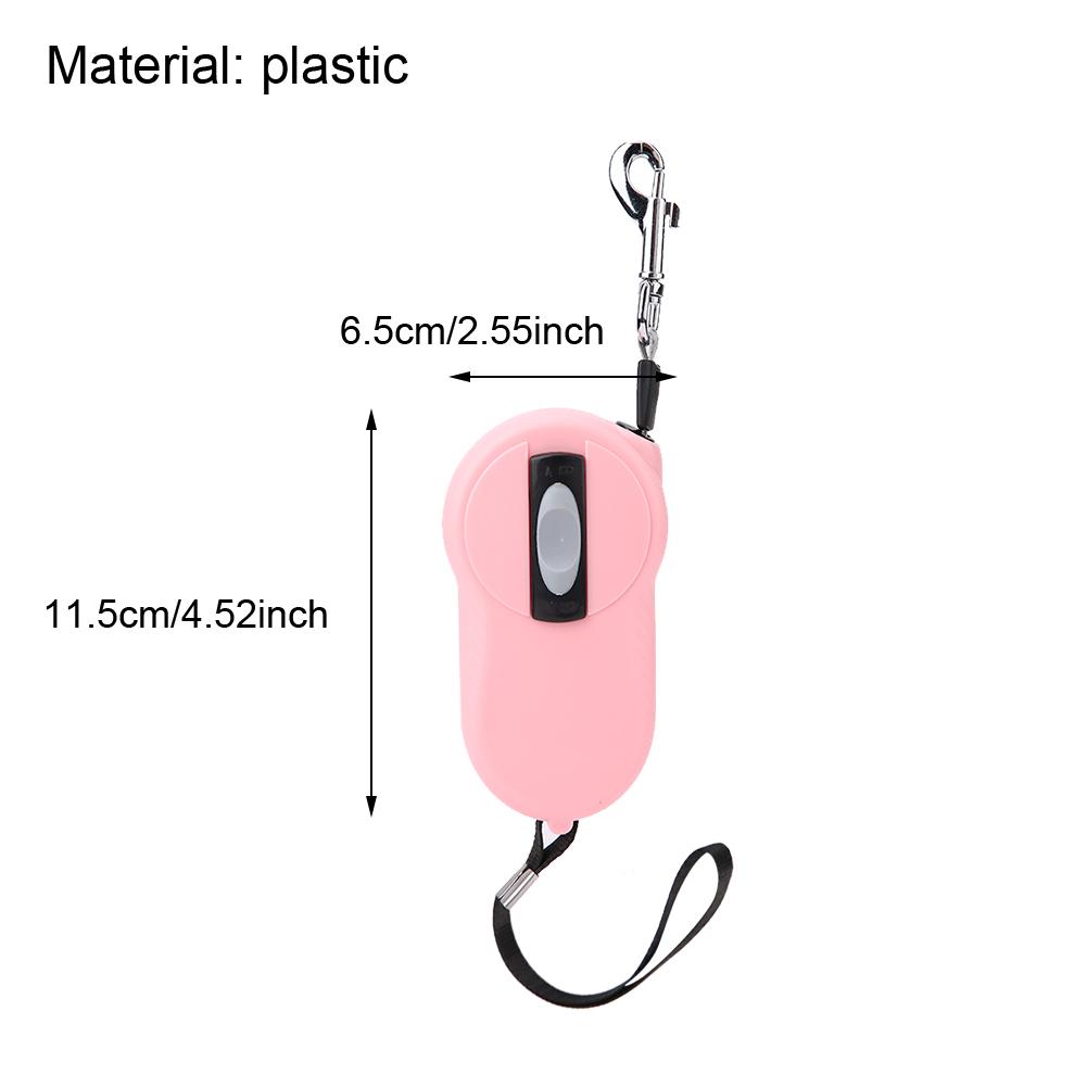 Retractable Dog Leash - Heavy Duty Pet Leash Nylon Reflective Tape, Tangle Freed Lock(Pink)