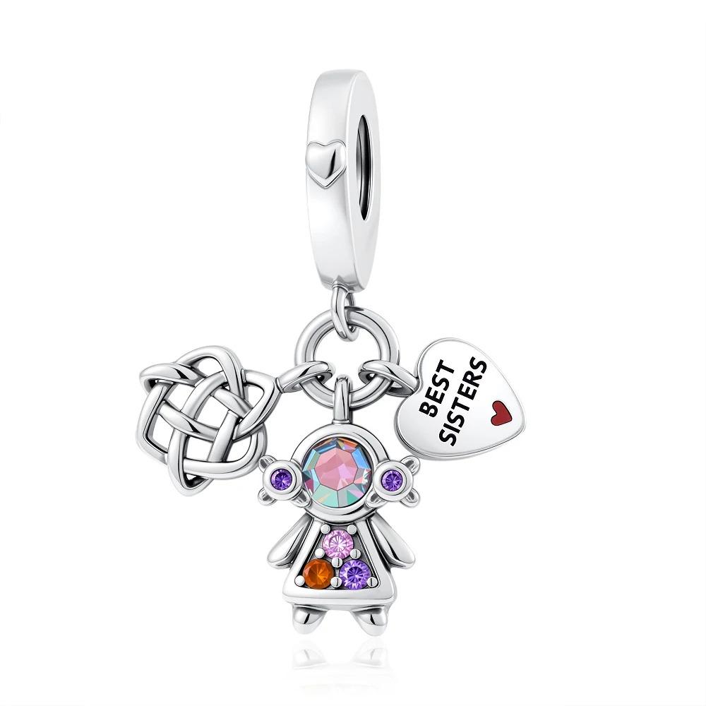 925 Silver Trinkets Charms Beads Best Friend Gift for Women Fit Original Bracelet Camera Headphones Playing Cards