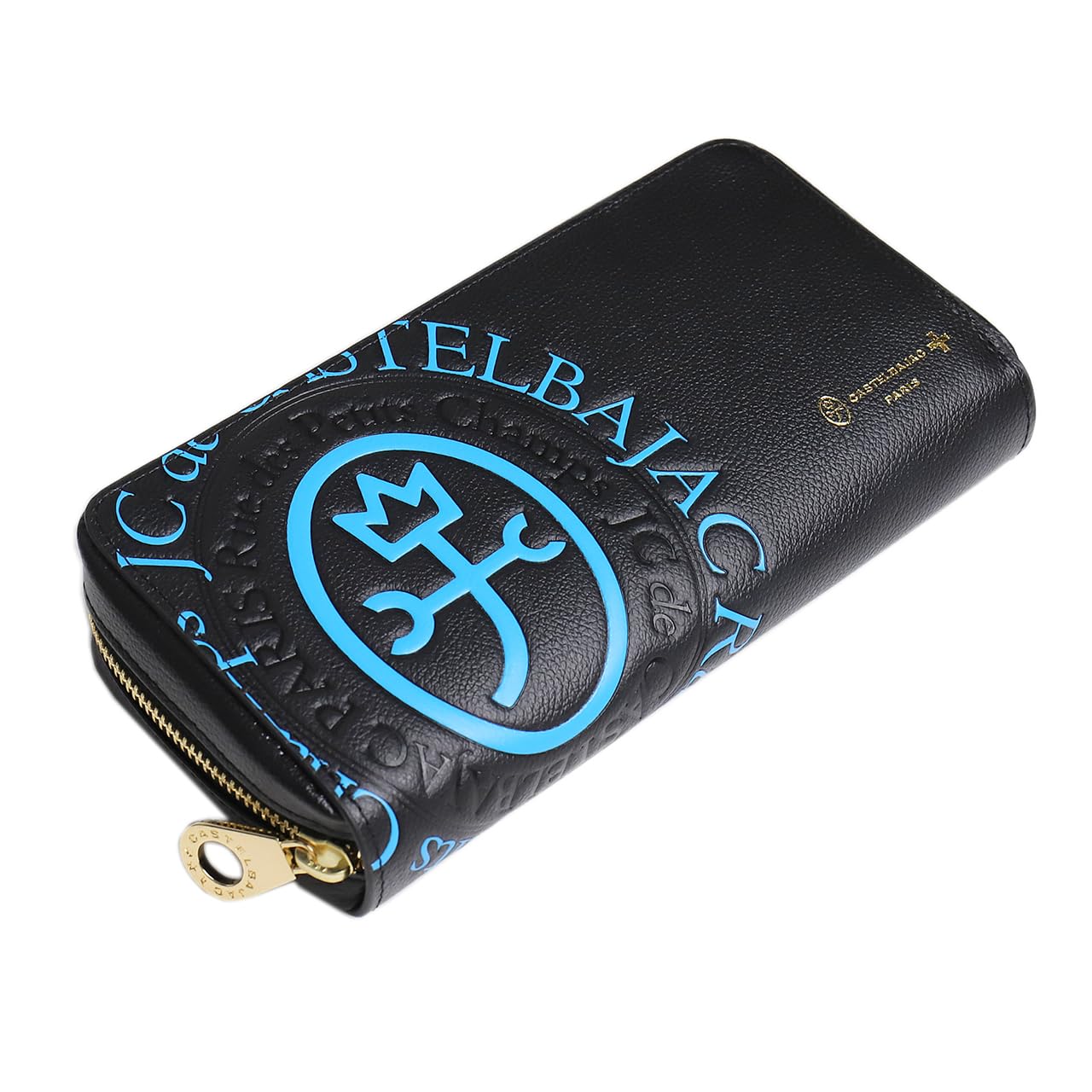 

Round zipper long wallet with coin purse Comet 046603 Blue [CASTELBAJAC] синій